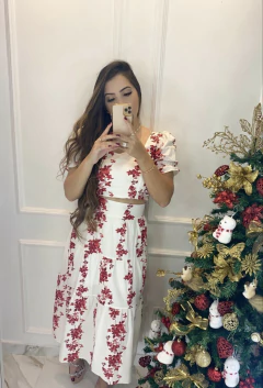 Conjunto Manguinha Princesa - Floral - Vestorelli