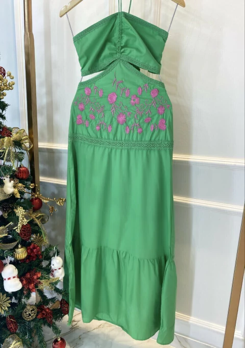Vestido Bordado - Recorte