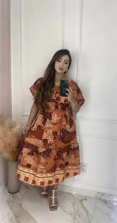 Vestido Estampado - Crepe na internet