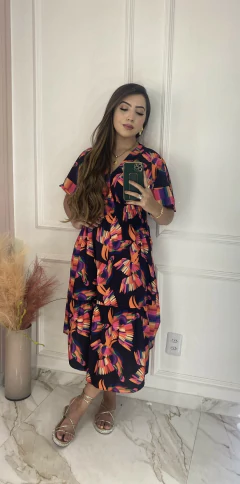 Imagem do Vestido Estampado - Crepe