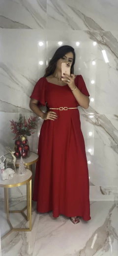 Vestido Longo Manguinha - Marrant - loja online