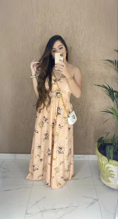 Vestido Floral - Crepe - loja online