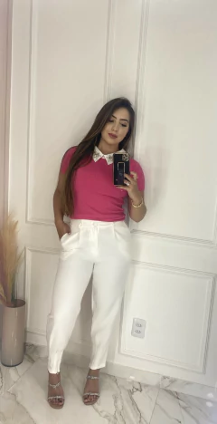 Blusa Tricot - Aplicação Pedraria na internet