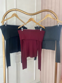 Blusa Canelada Ombro a Ombro