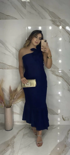 Vestido Malibu - Flor no Ombro - loja online