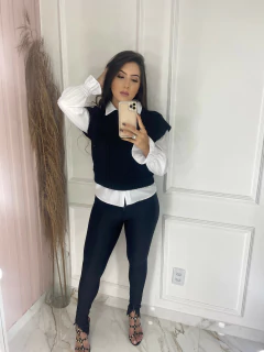 Camisa Social Manga Princesa - Branca - loja online