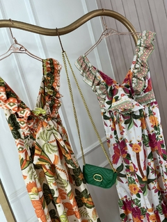 Vestido Alça Babados - Estampado - comprar online