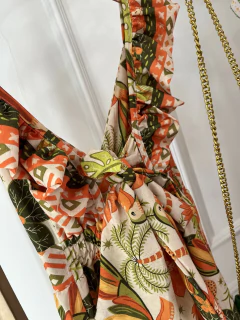 Vestido Alça Babados - Estampado na internet