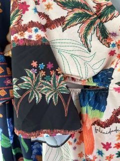 Vestido Abertura Lateral - Estampado - comprar online