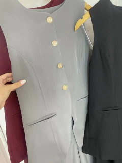 Conjunto Elegance - Colete alongado + Calça Pantalona - Alfaiataria Importada - Vestorelli