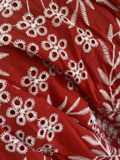 Vestido Lease Babados - Vermelho na internet