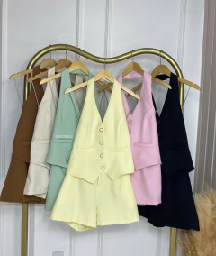 Conjunto Colete Frente Única Colors - Alfaiataria