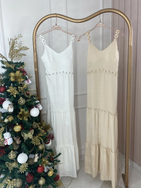 Vestido Flor - Pedrinha Pérola - comprar online