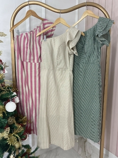 Vestido Nula Manga- Listras