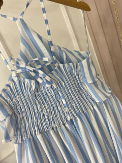 Vestido Malibu - Listras Azul na internet