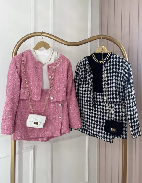 Conjunto Tweed - Pied Poule
