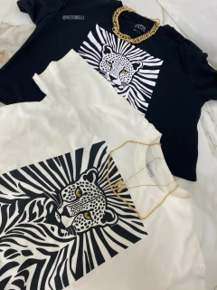 Cropped Onça - 100% algodão