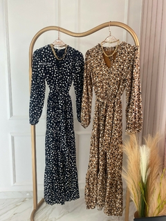 Vestido Gravatinha - Animal Print