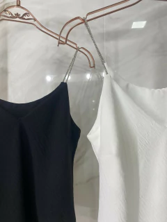 Regata Alça Strass - comprar online