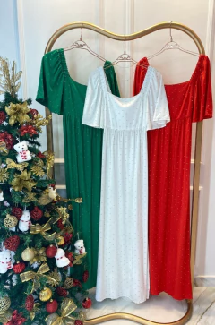 Vestido Fio Lurex - Manguinha