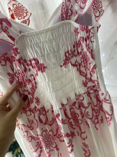 Vestido Manguinha - Bordado - loja online