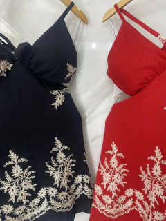 Vestido Macaquinho - Bordado de lurex - comprar online