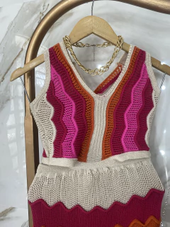 Vestido Tricot Colors - Abertura Lateral - comprar online