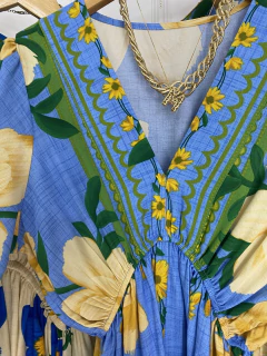 Vestido Floratta- Manguinha - Midi - Vestorelli