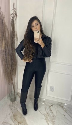 Jaqueta Cropped Courino - Manga Princesa - comprar online