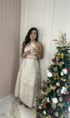 Vestido Lease Abertura Lateral - Amarração - loja online