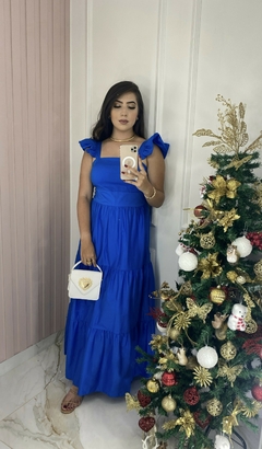 Imagem do Vestido Alça Babado - Tricoline