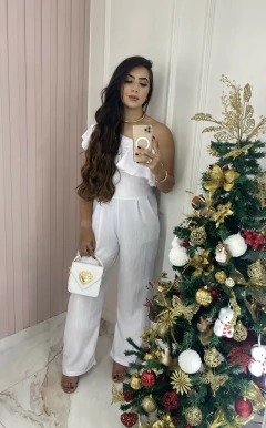 Macacão Nula Manga - Babados - Vestorelli