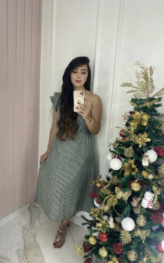 Vestido Nula Manga- Listras - comprar online