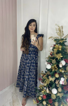 Vestido Jeans - Bordado Lease na internet