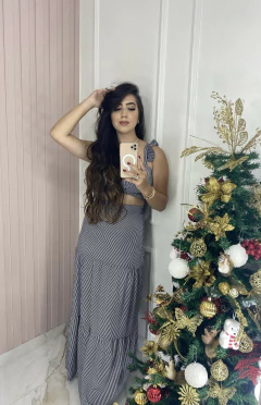 Imagem do Conjunto Alça Babados - Listras