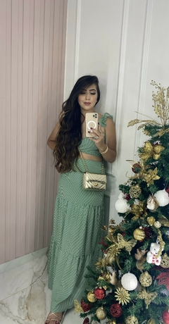 Conjunto Alça Babados - Listras - Vestorelli