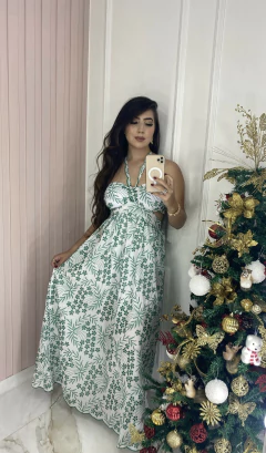 Vestido Amarração Lease na internet