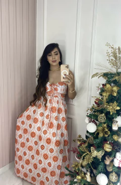 Vestido Amarração Lease - Vestorelli