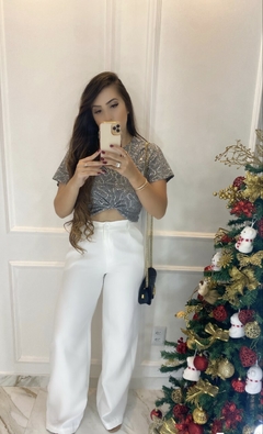 Blusa Paetê - Manguinha - Vestorelli