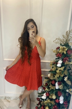 Vestido Curto- Fio Lurex - comprar online