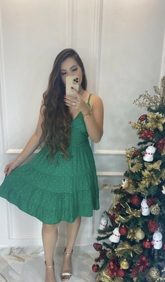 Vestido Curto- Fio Lurex - Vestorelli