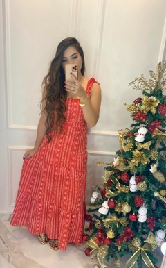 Vestido Laise Midi - Alça Babado