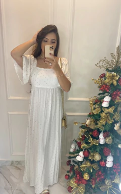 Vestido Fio Lurex - Manguinha - comprar online