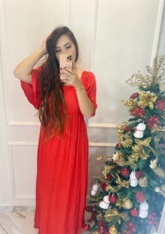 Vestido Fio Lurex - Manguinha - Vestorelli