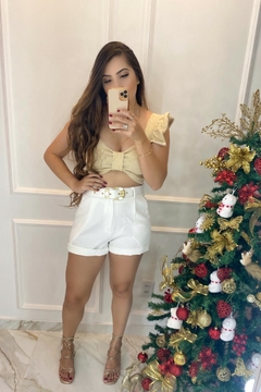 Cropped Laço Lurex - Tricot - Vestorelli