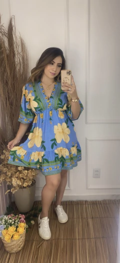 Vestido Floratta- Manguinha - Curto - loja online