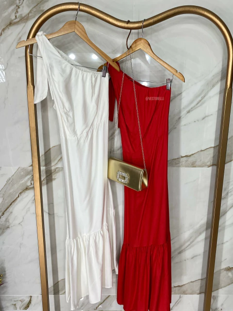 Vestido Laço Ombro - Viscose Premium