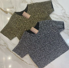 Blusa Paetê - Manguinha