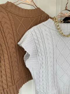 Colete Tricot - Trançado - comprar online