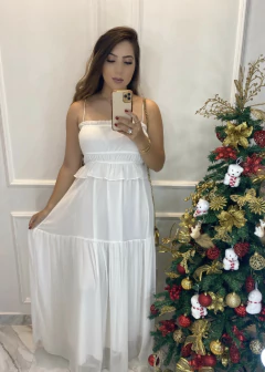 Vestido alcinha - babado - comprar online